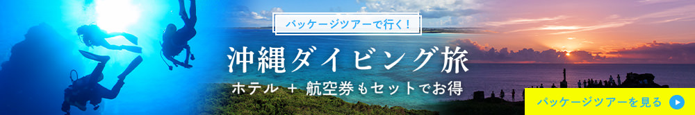 パッケージツアーで行く！沖縄ダイビング旅